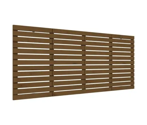 Sienas Galvgalis, Brūns, 166X3X91,5 Cm, Priedes Masīvkoks Vidaxl