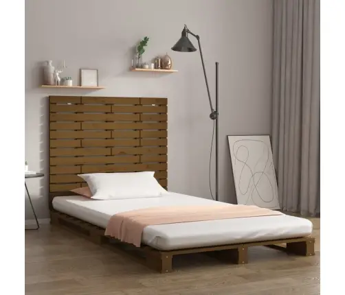 Sienas Galvgalis, Brūns, 141X3X91,5 Cm, Priedes Masīvkoks Vidaxl