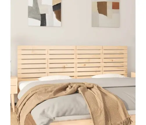 Sienas Galvgalis, 206X3X63 Cm, Priedes Masīvkoks Vidaxl