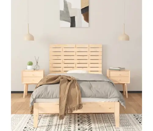 Sienas Galvgalis, 96X3X63 Cm, Priedes Masīvkoks Vidaxl