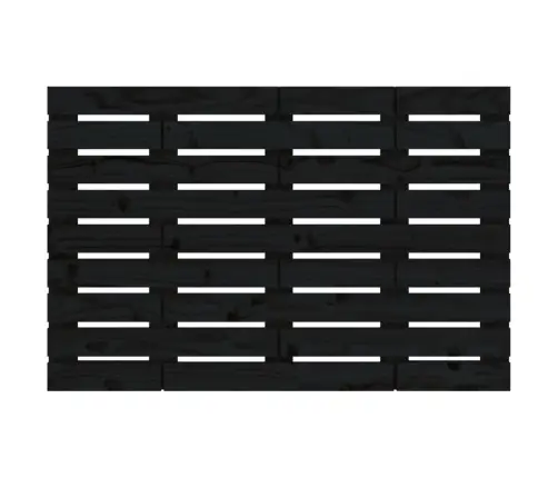 Sienas Galvgalis, Melns, 96X3X63 Cm, Priedes Masīvkoks Vidaxl