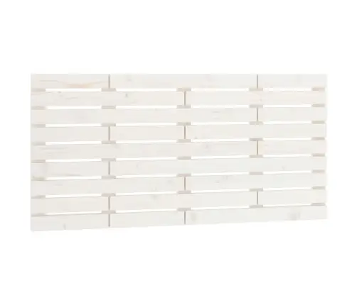 Sienas Galvgalis, Balts, 126X3X63 Cm, Priedes Masīvkoks Vidaxl