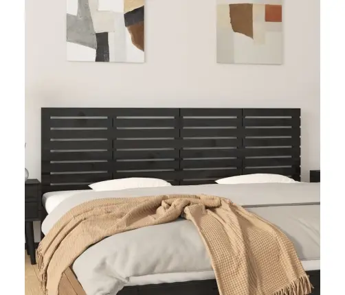 Seinale Kinnitatav Voodipeats, Must, 166X3X63 cm Männipuit