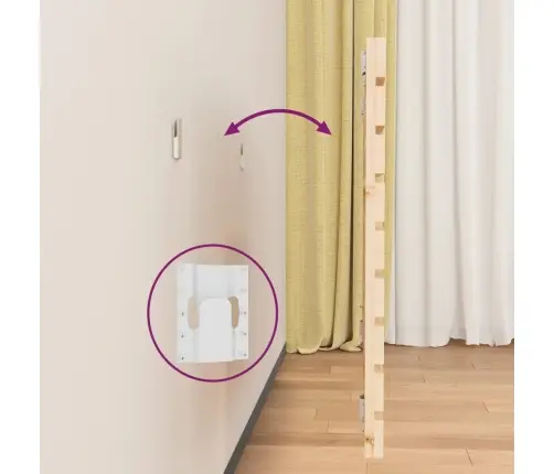 Sienas Galvgalis, 141X3X63 Cm, Priedes Masīvkoks Vidaxl