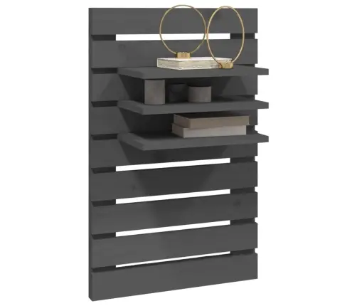 Sienas Plaukti Gultai, 2 Gab., Pelēki, Priedes Masīvkoks Vidaxl Sienas Plaukti Gultai, 2 Gab., Pelēki, Priedes Masīvkoks Vidaxl