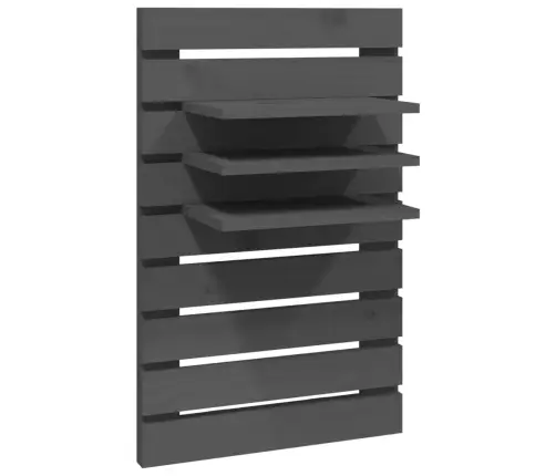 Sienas Plaukti Gultai, 2 Gab., Pelēki, Priedes Masīvkoks Vidaxl Sienas Plaukti Gultai, 2 Gab., Pelēki, Priedes Masīvkoks Vidaxl