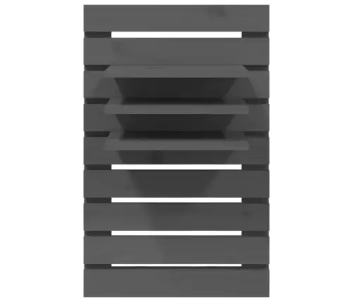 Sienas Plaukti Gultai, 2 Gab., Pelēki, Priedes Masīvkoks Vidaxl Sienas Plaukti Gultai, 2 Gab., Pelēki, Priedes Masīvkoks Vidaxl