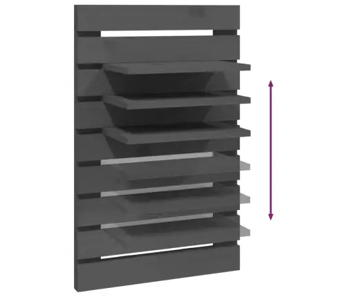 Sienas Plaukti Gultai, 2 Gab., Pelēki, Priedes Masīvkoks Vidaxl Sienas Plaukti Gultai, 2 Gab., Pelēki, Priedes Masīvkoks Vidaxl