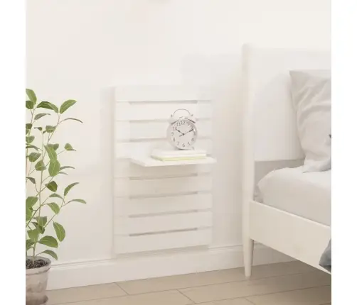 Sienas Plaukti Gultai, 2 Gab., Balti, Priedes Masīvkoks Vidaxl