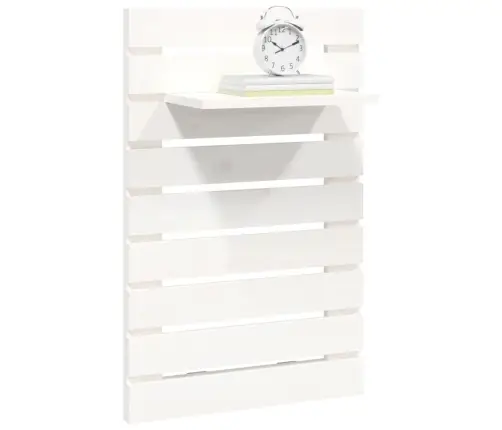 Sienas Plaukti Gultai, 2 Gab., Balti, Priedes Masīvkoks Vidaxl