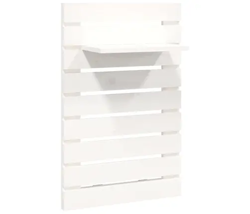 Sienas Plaukti Gultai, 2 Gab., Balti, Priedes Masīvkoks Vidaxl