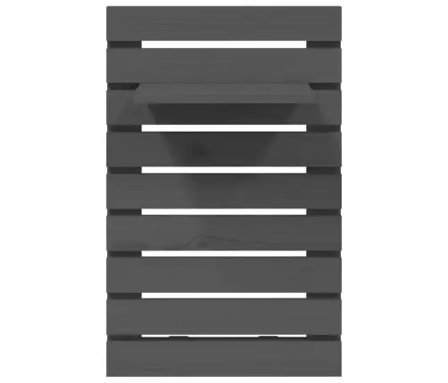 Sieninės Lentynos Prie Lovos, 2Vnt., Pilkos, Pušies Masyvas