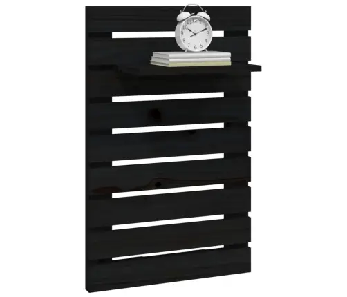 Sienas Plaukti Gultai, 2 Gab., Melni, Priedes Masīvkoks Vidaxl