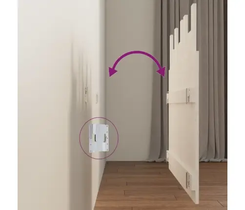 Sieninis Galvūgalis, Baltas, 108X3X80cm Pušies Masyvas