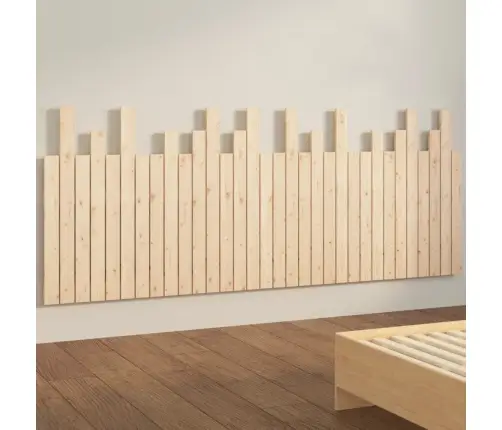 Sienas Galvgalis, 204X3X80 Cm, Priedes Masīvkoks Vidaxl