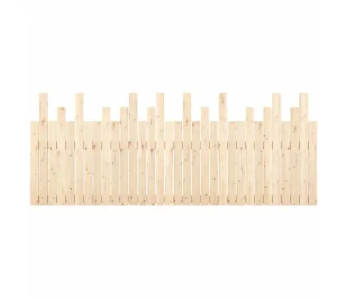 Sienas Galvgalis, 204X3X80 Cm, Priedes Masīvkoks Vidaxl