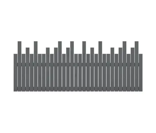 Sienas Galvgalis, 204X3X80 Cm, Priedes Masīvkoks Vidaxl