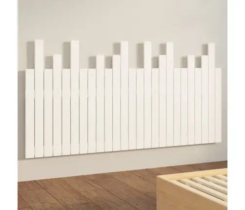 Sienas Galvgalis, Balts, 159,5X3X80 Cm, Priedes Masīvkoks Vidaxl