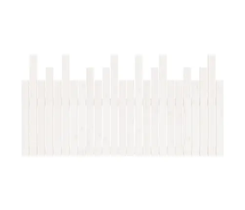 Sienas Galvgalis, Balts, 159,5X3X80 Cm, Priedes Masīvkoks Vidaxl