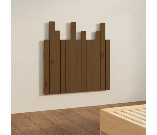 Sienas Galvgalis, Medus Brūns, 82,5X3X80 Cm, Priedes Masīvkoks Vidaxl