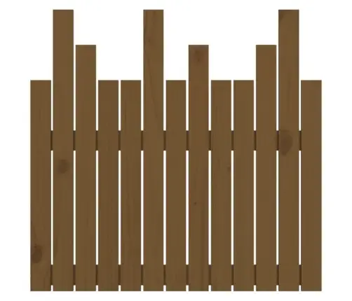 Sienas Galvgalis, Medus Brūns, 82,5X3X80 Cm, Priedes Masīvkoks Vidaxl