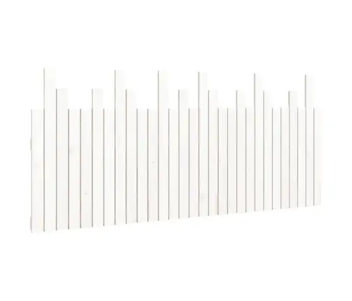 Sieninis Galvūgalis, Baltas, 185X3X80cm Pušies Masyvas Sieninis Galvūgalis, Baltas, 185X3X80cm Pušies Masyvas