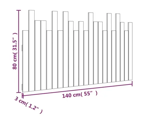 Sieninis Galvūgalis, Baltas, 140X3X80cm Pušies Masyvas