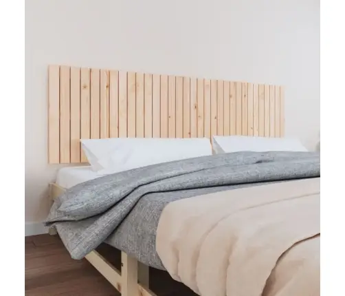 Sienas Galvgalis, 204X3X60 Cm, Priedes Masīvkoks Vidaxl