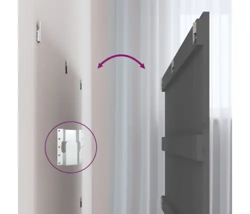 Seinale Kinnitatav Voodipeats, Hall, 204X3X60 cm Männipuit