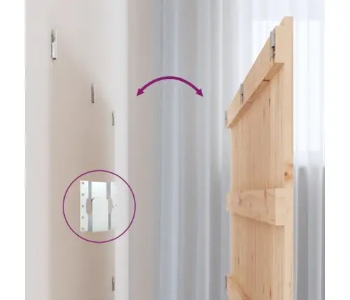 Sienas Galvgalis, 127,5X3X60 Cm, Priedes Masīvkoks Vidaxl