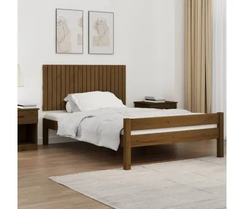 Galvgalis, Medus Brūns, 127,5X3X60 Cm, Priedes Masīvkoks Vidaxl