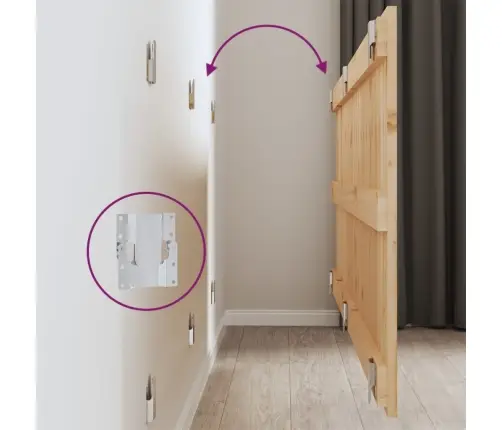 Sienas Galvgalis, 159,5X3X60 Cm, Priedes Masīvkoks Vidaxl