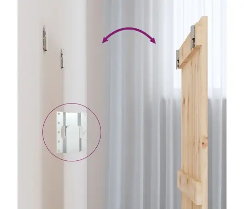 Sienas Galvgalis, 82,5X3X60 Cm, Priedes Masīvkoks Vidaxl