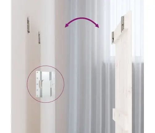 Seinale Kinnitatav Voodipeats, Valge, 82,5X3X60 cm Männipuit Seinale Kinnitatav Voodipeats, Valge, 82,5X3X60 cm Männipuit