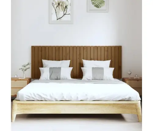 Sienas Galvgalis, Brūns, 166X3X60 Cm, Priedes Masīvkoks Vidaxl Sienas Galvgalis, Brūns, 166X3X60 Cm, Priedes Masīvkoks Vidaxl