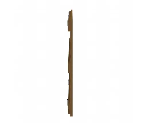 Sienas Galvgalis, Brūns, 185X3X60 Cm, Priedes Masīvkoks Vidaxl