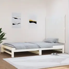 Seinale Kinnitatav Voodipeats, Valge, 108X3X90 cm Männipuit