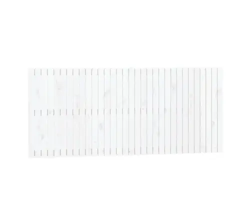 Sienas Galvgalis, Balts, 204X3X90 Cm, Priedes Masīvkoks Vidaxl