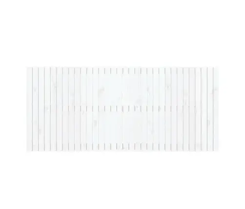 Sienas Galvgalis, Balts, 204X3X90 Cm, Priedes Masīvkoks Vidaxl