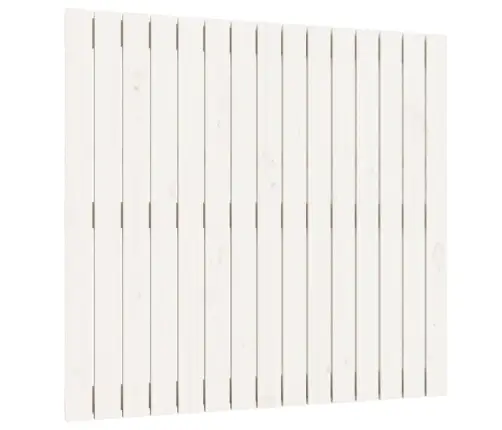 Sienas Galvgalis, Balts, 95,5X3X90 Cm, Priedes Masīvkoks Vidaxl