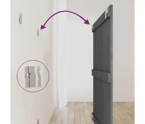 Sienas Galvgalis, 95,5X3X90 Cm, Priedes Masīvkoks Vidaxl