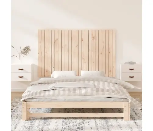 Sienas Galvgalis, 147X3X90 Cm, Priedes Masīvkoks Vidaxl