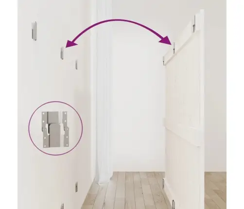 Sienas Galvgalis, Balts, 159,5X3X90 Cm, Priedes Masīvkoks Vidaxl