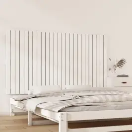 Seinale Kinnitatav Voodipeats, Valge, 159,5X3X90 cm Männipuit