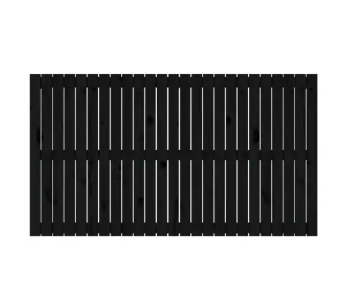 Sienas Galvgalis, Melns, 159,5X3X90 Cm, Priedes Masīvkoks Vidaxl