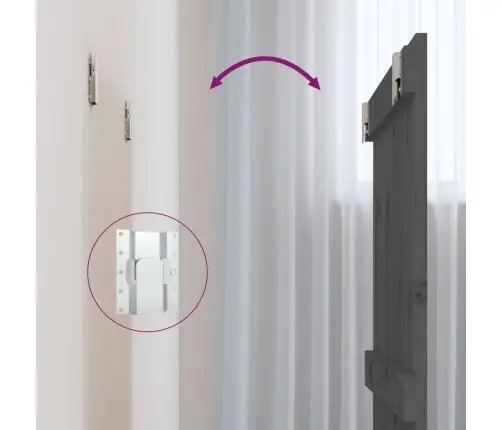 Sienas Galvgalis, 82,5X3X90 Cm, Priedes Masīvkoks Vidaxl