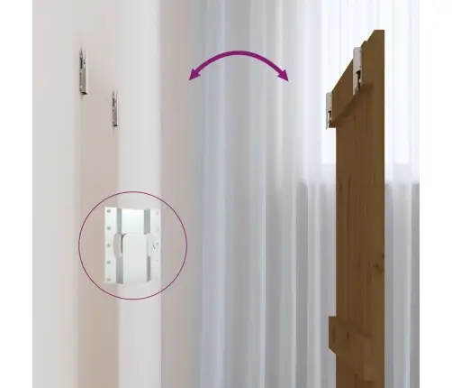 Galvgalis, Medus Brūns, 82,5X3X90 Cm, Priedes Masīvkoks Vidaxl