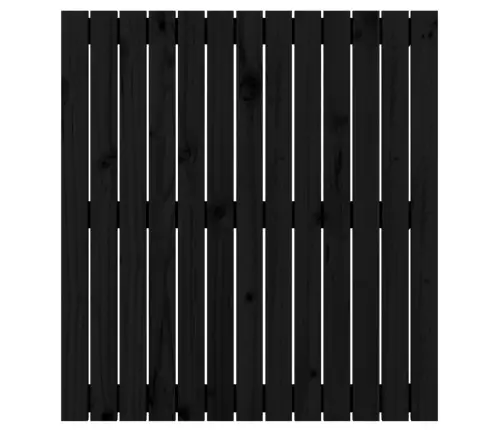 Sienas Galvgalis, Melns, 82,5X3X90 Cm, Priedes Masīvkoks Vidaxl