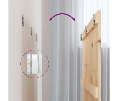 Sieninis Galvūgalis, 166X3X90cm Pušies Medienos Masyvas