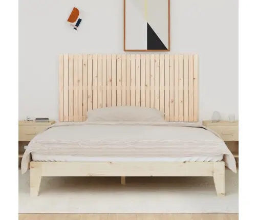 Sienas Galvgalis, 185X3X90 Cm, Priedes Masīvkoks Vidaxl